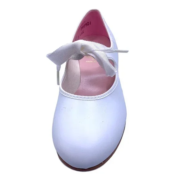 Capezio Mary Jane Tap Shoes White Womens 4.5 Girls 3 Dance New Recital 625 - Picture 3 of 9